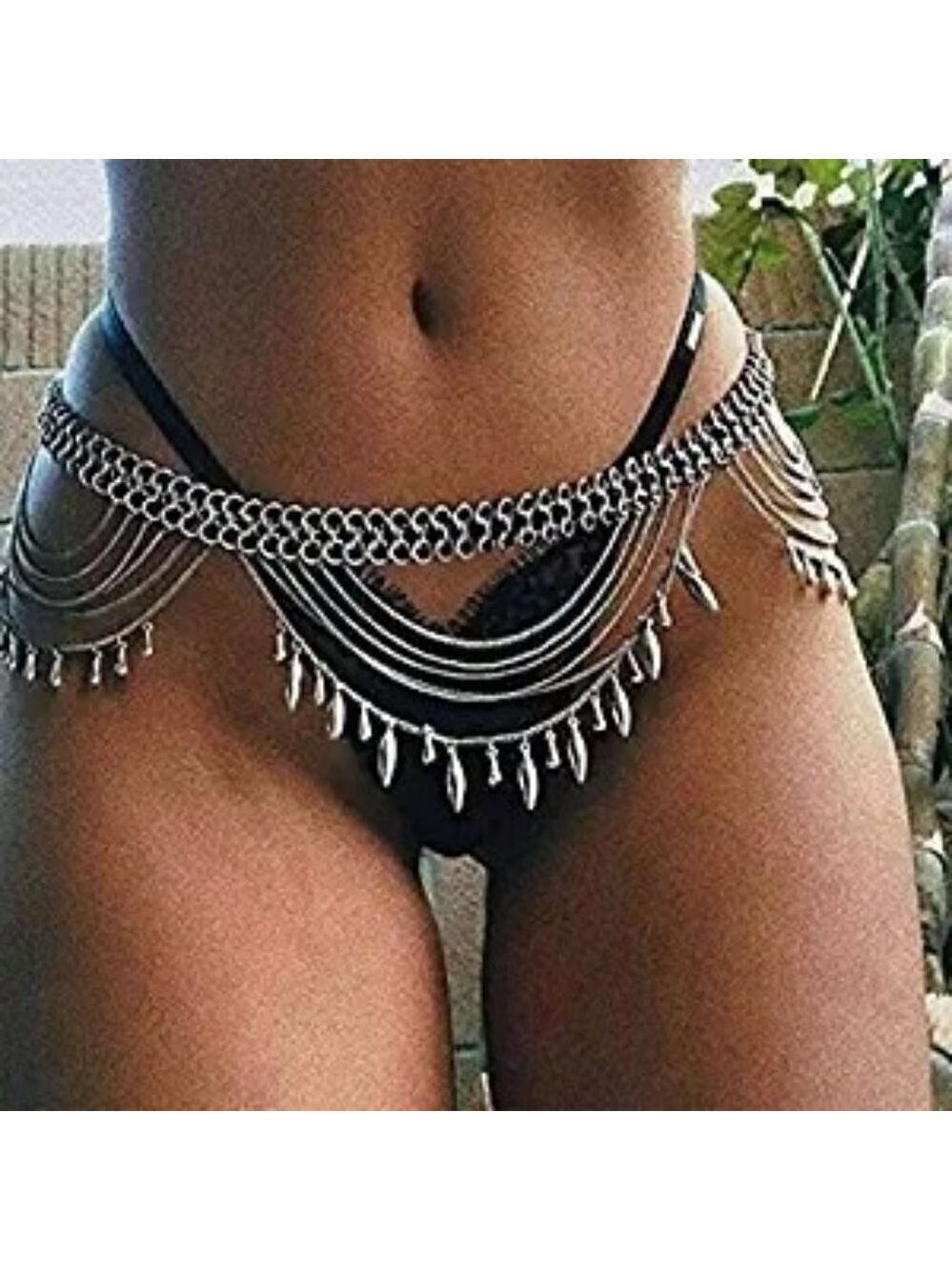 SEQUINS waist chain beach belly body chains fashion jewelry nightclub accessory